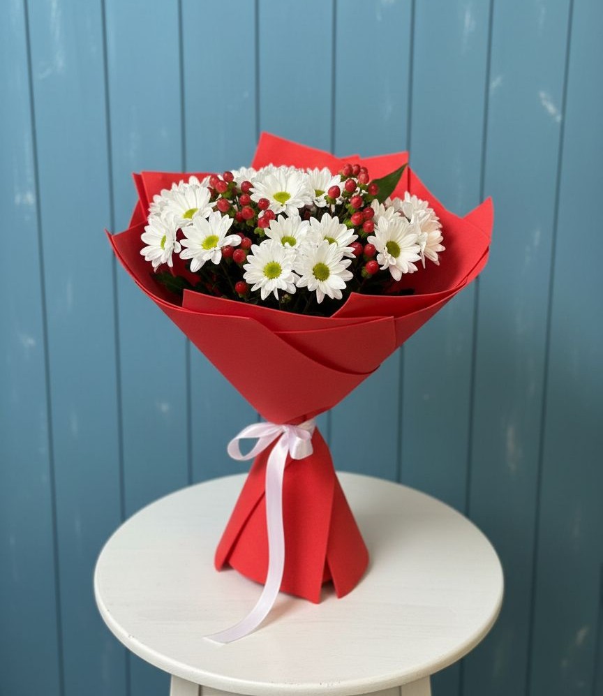 Букет цветов из: Хризантемы в Новом-Осколе