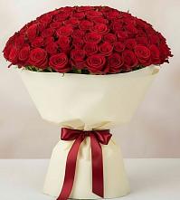 Букет 101 Красная роза Милано в Новом-Осколе
