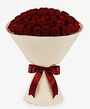 Букет 101 Бордовая роза Блэк Бакарра в Новом-Осколе
