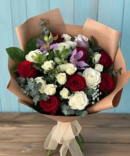 Букет цветов из:  Розы и Альстромерии в Новом-Осколе