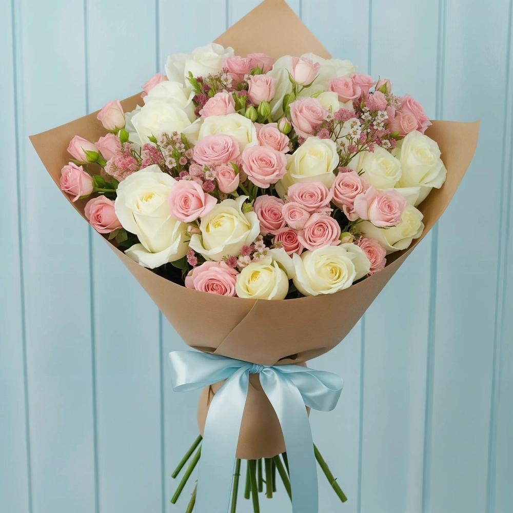 Букет цветов из: Розы в Новом-Осколе