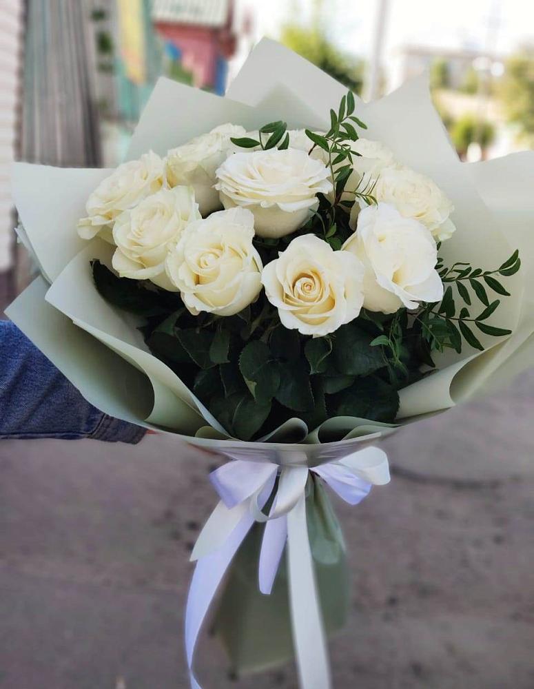 Букет Белые розы Проуд в Новом-Осколе