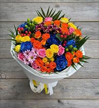 Букет цветов из:  Розы и Хризантемы #REPLACE_PRED# Новом-Осколе