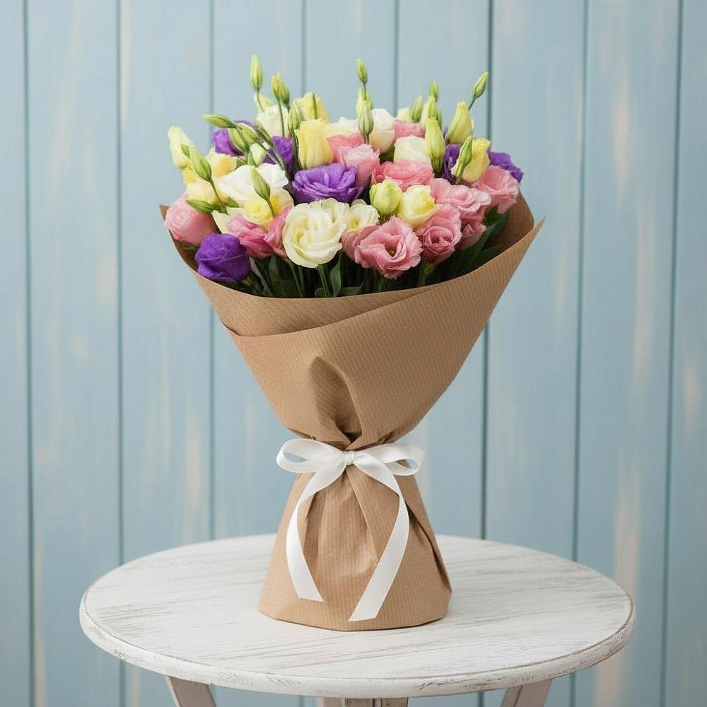 Букет цветов из: Лизиантусы в Новом-Осколе