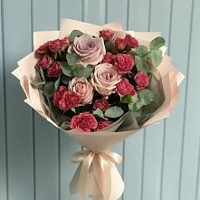 Букет цветов из:  Гвоздики и Розы #REPLACE_PRED# Новом-Осколе