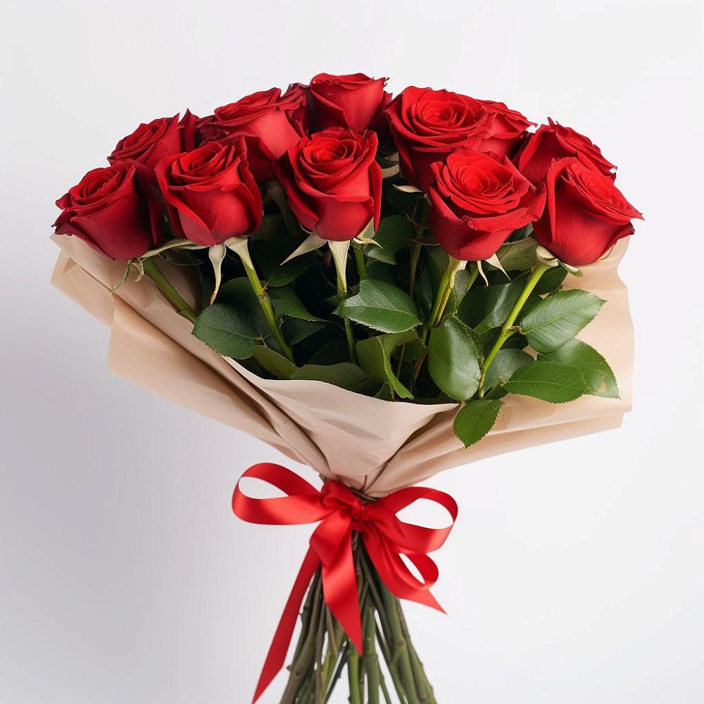 Букет 11 Красных роз Эдлесс Лав в Новом-Осколе