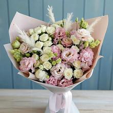 Букет цветов из:  Альстромерии и Розы #REPLACE_PRED# Новом-Осколе